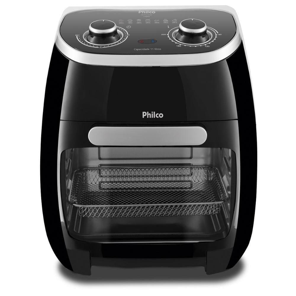 Fritadeira Air Fryer Oven Philco 11L 2 em 1 1700W Preto PFR2000P 127V