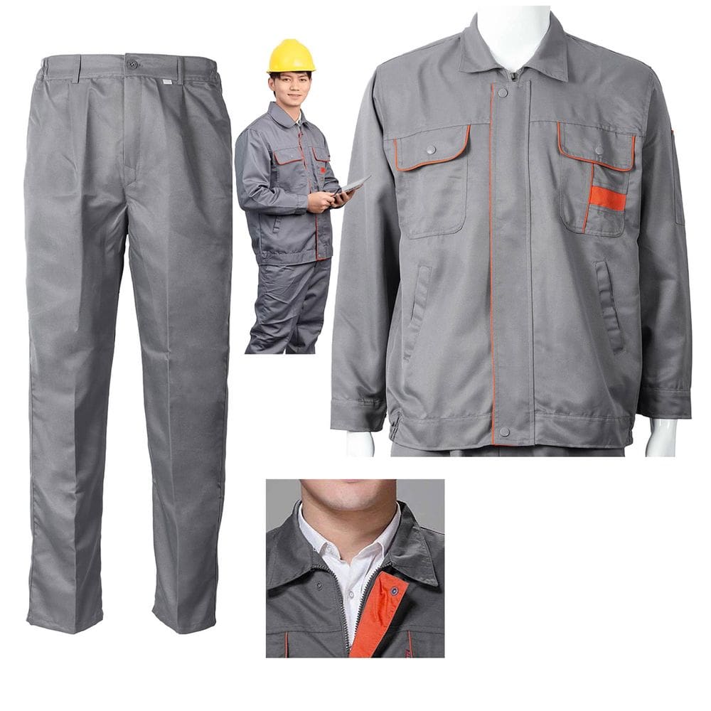 Conjunto Uniforme EPI Segurança do Trabalho Listra Refletiva Eletricista Mecanico Construçao Civil Obra