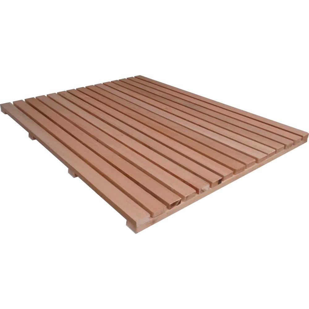 Deck De Madeira Chuveiro Box Banheiro Capacho 130x75 cm Lixado Neonx