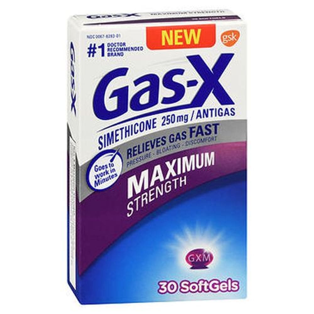 Força máxima de Gás X Softgels 30 Softgels por Gas-X