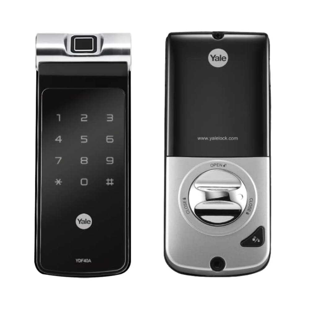 Fechadura Digital YDF 40A Yale com Biometria e Senha - Trinco Rolete