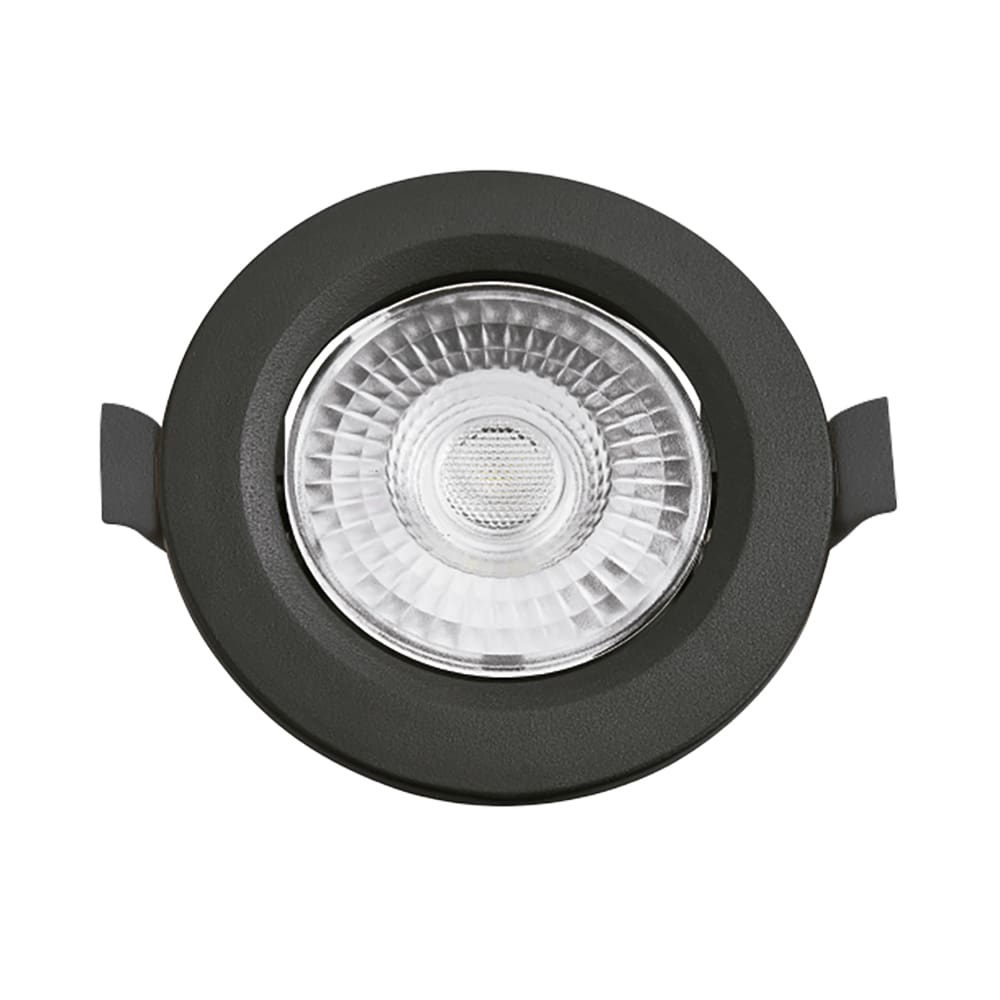 Spot de Led Embutir Slim MR16 Redondo 6W Preto Bivolt Blumenau 6500K Luz Fria