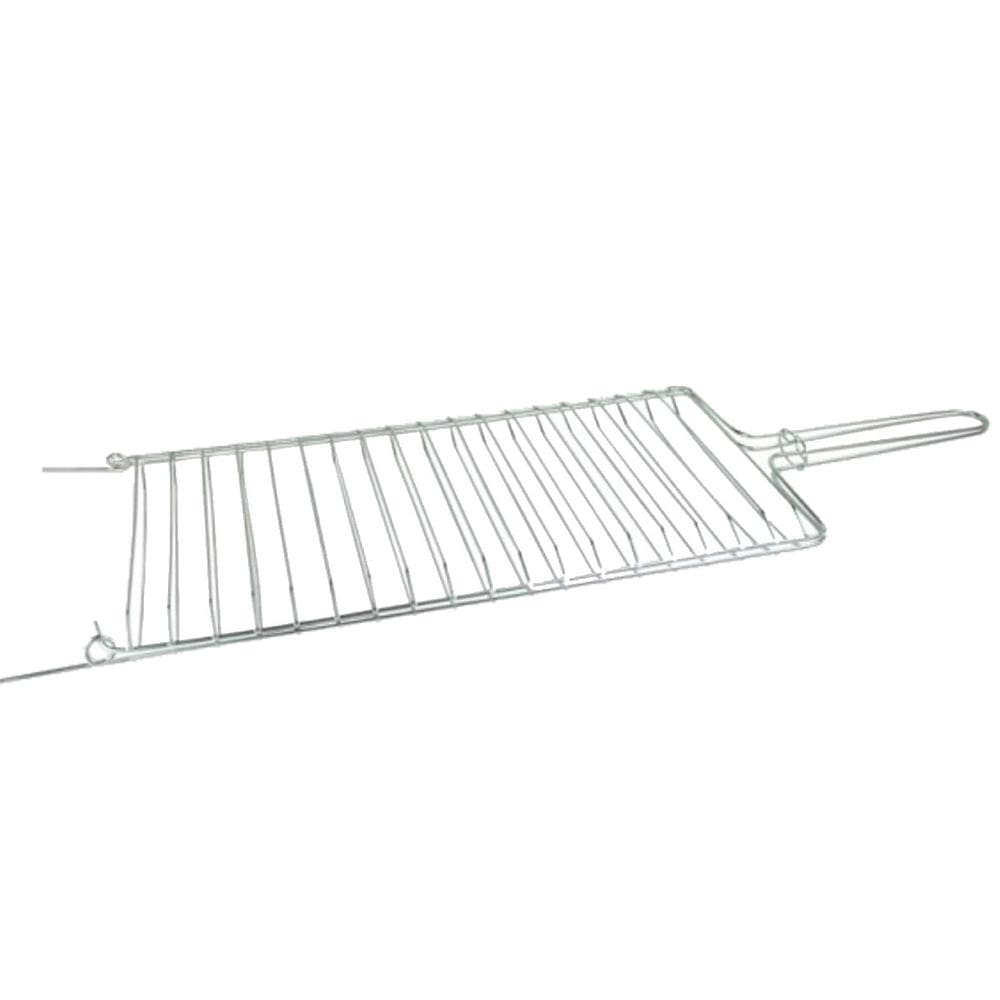 Grelha Dobrável Abaulada Para Churrasqueira 28x80cm