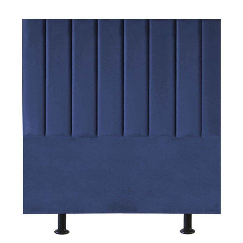 Cabeceira Estofada Cama Box Solteiro 100 cm Mavie Veludo