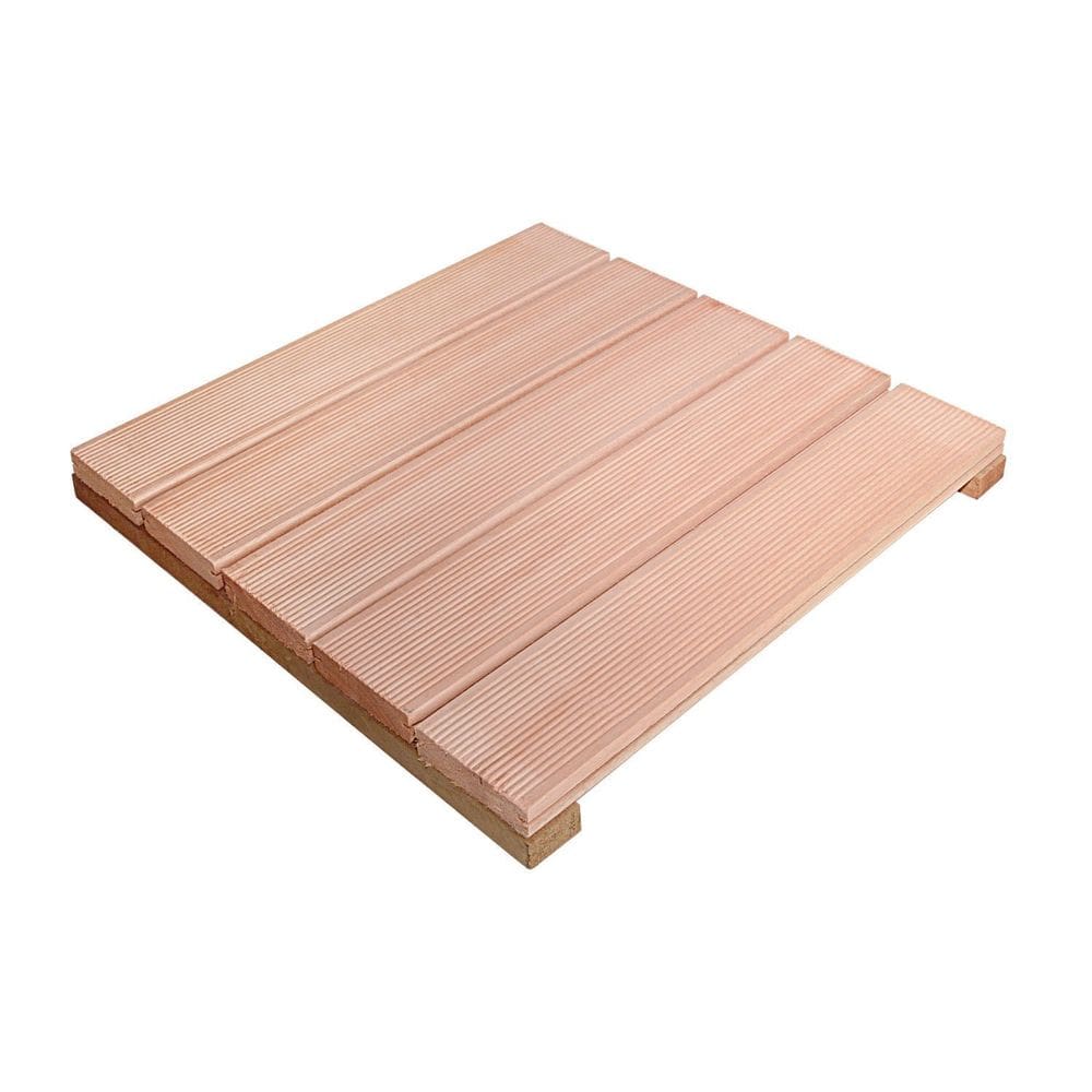 Deck Modular 50x50 Madeira Eucalipto Vermelho