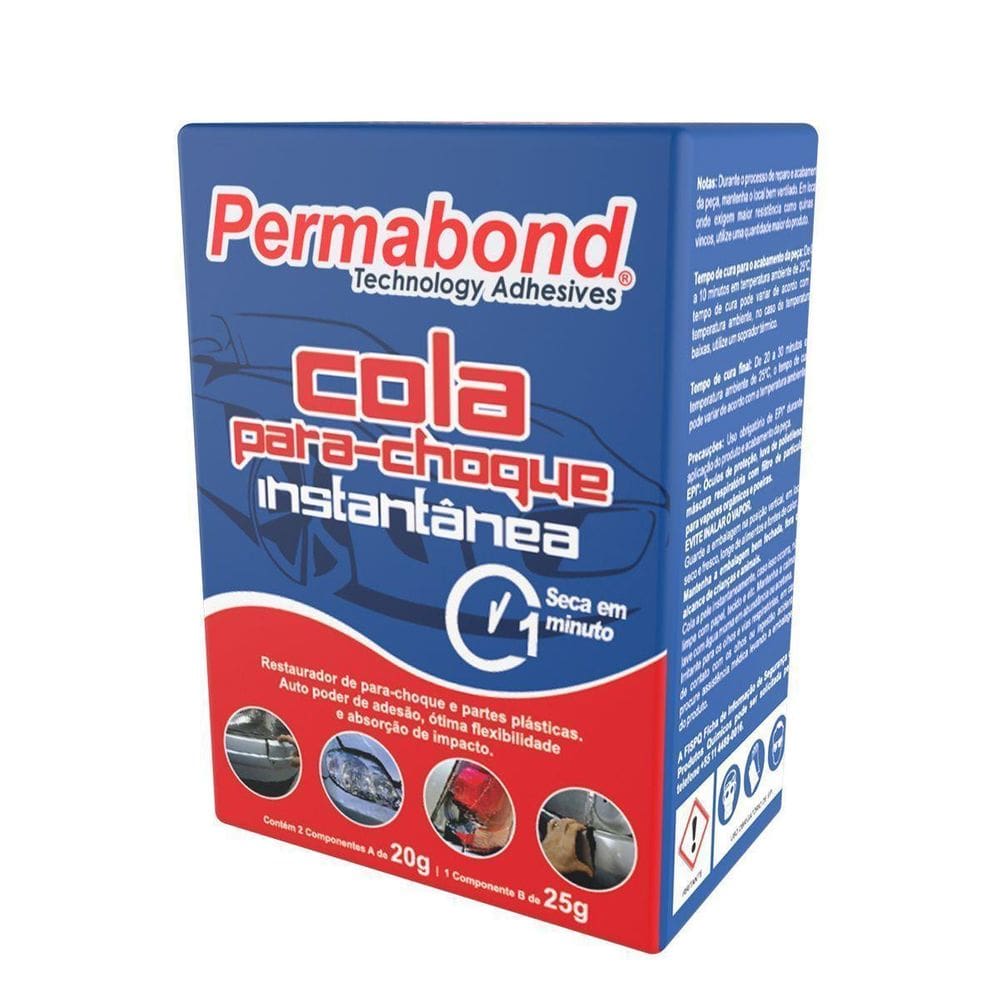 Kit Cola Para-Choque Instantanea 2 Comp A 20G 1 Comp B 25G