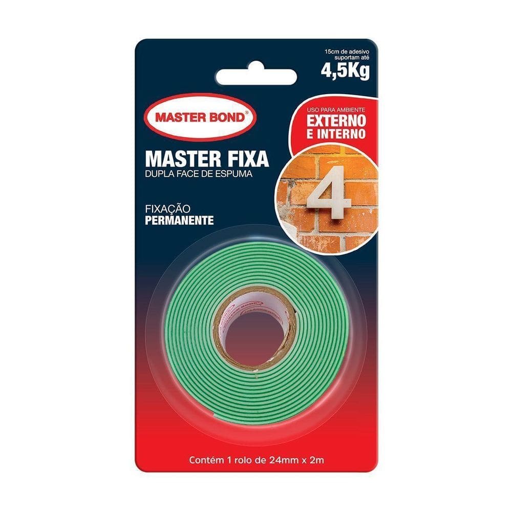 Dupla Face Transparente - Rolo De 24Mm X 2M 4,50Kg