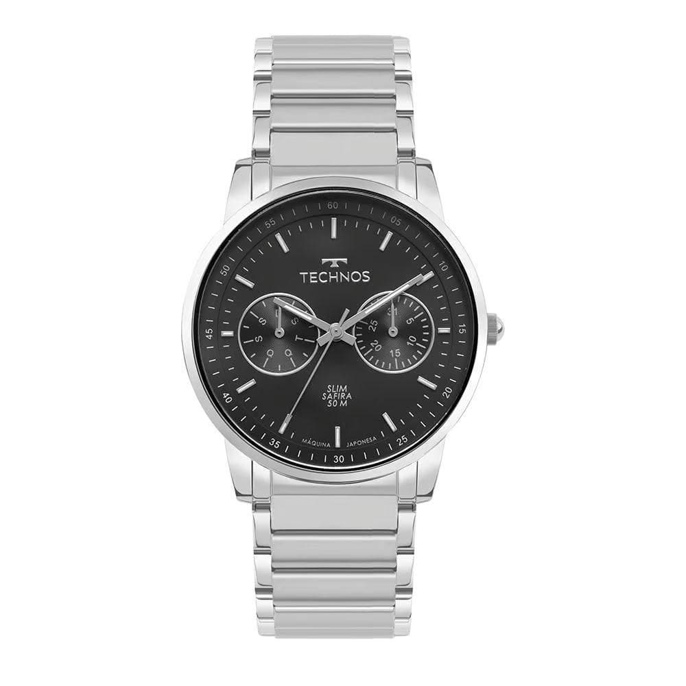 Relógio Technos Masculino Slim Prateado - 6P25By/1P