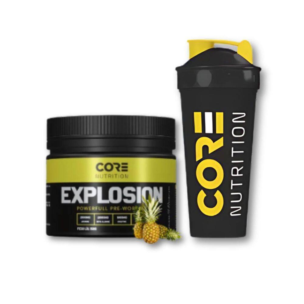 Pré Treino Explosion 150G + Coqueteleira Core Nutrition