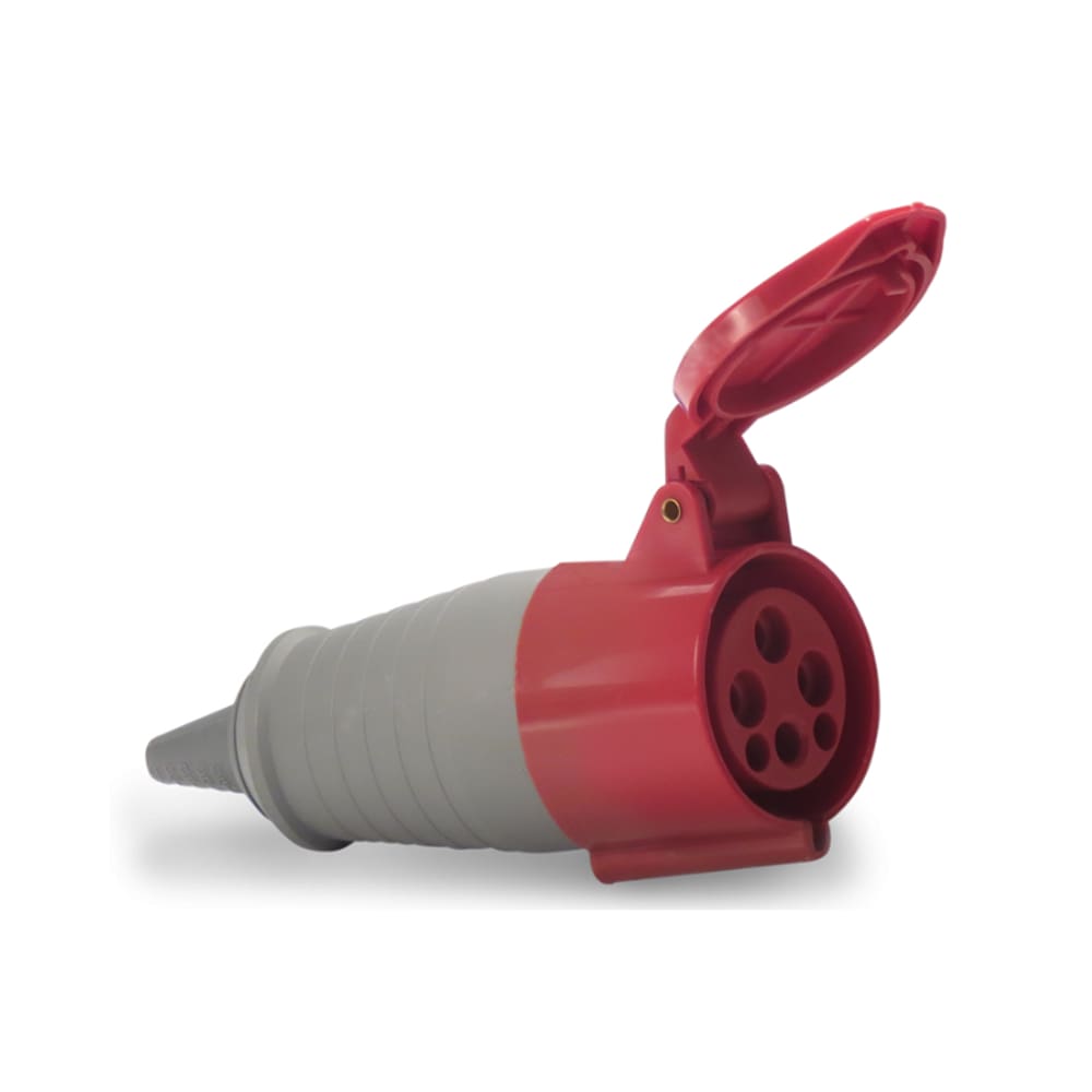 Acoplamento Industrial 4P+T 16A Vermelho Soprano 380v