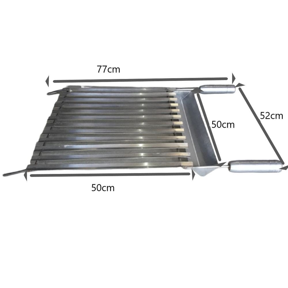 Grelha de inox argentina  50X50CM - ARTEINOXX