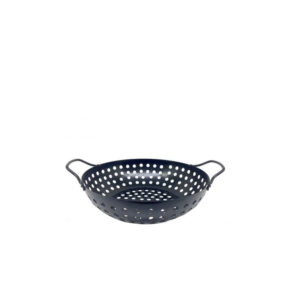 Assadeira wok antiaderente para grelhar na churrasqueira 28 cm - Prana
