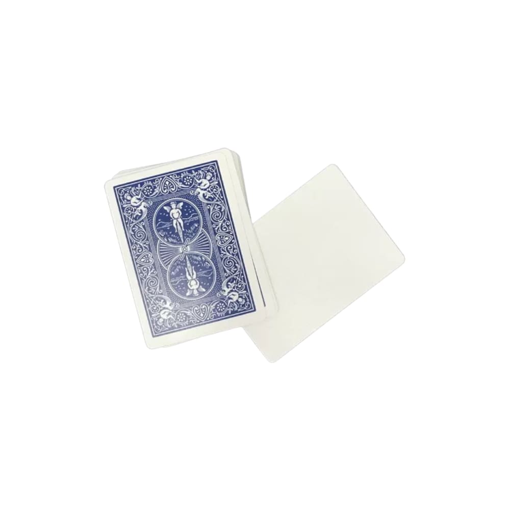 05 Cartas Dorso Azul/Face Branca M+