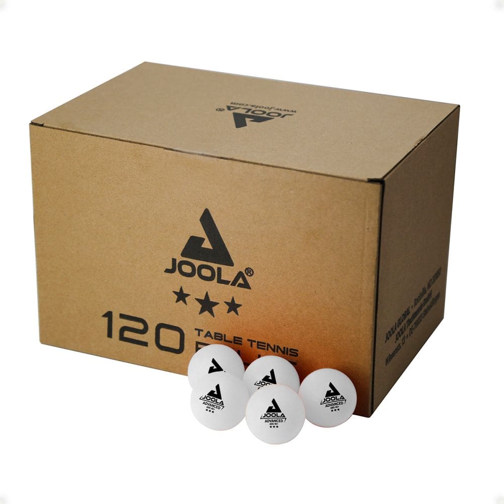 Bolas de tênis de mesa Joola Advanced ABS 40+ Branca c/ 120 unid.