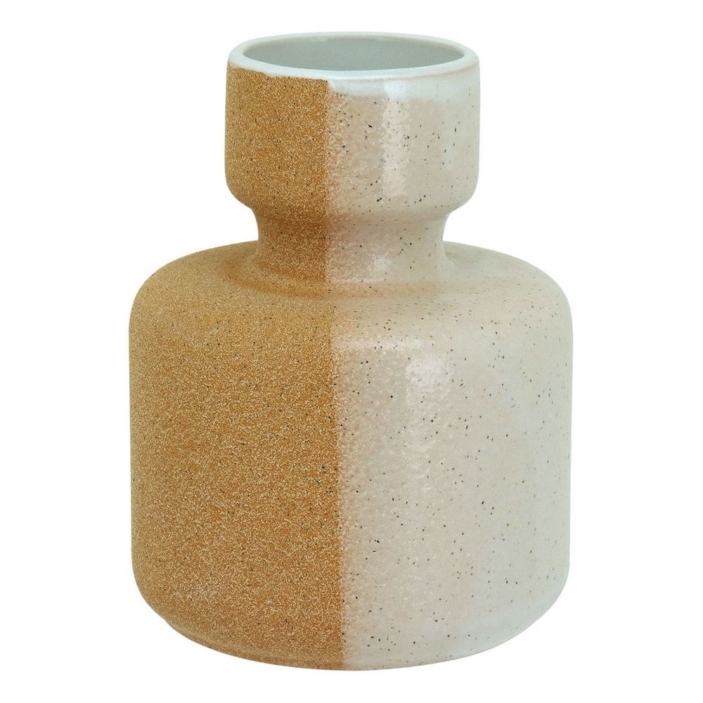Vaso Decorativo Enfeite Casa Cerâmica 16x12x12cm Amarelo