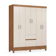 guarda-roupa solteiro flash 6 pt 2 gv amêndola e off white