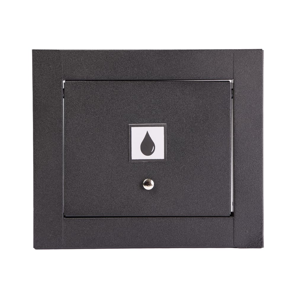 Visor Parede Água 100% Inox Basculante – Preto