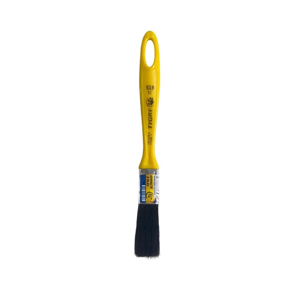 Trincha Pincel P/ Pintura Tinta Esmalte Óleo 3/4`` Tigre