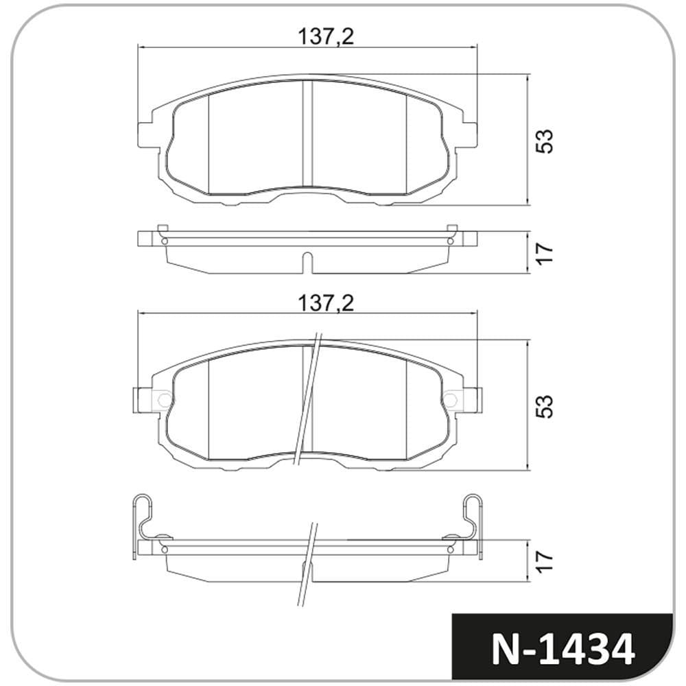 Pastilha de Freio Dianteiro- COBREQ    - N1434