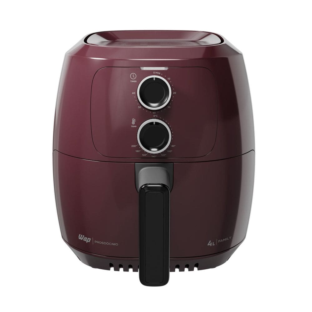 Fritadeira Elétrica Sem Óleo Vermelha WAP Air Fryer Potência de 1500w Antiaderente 220v