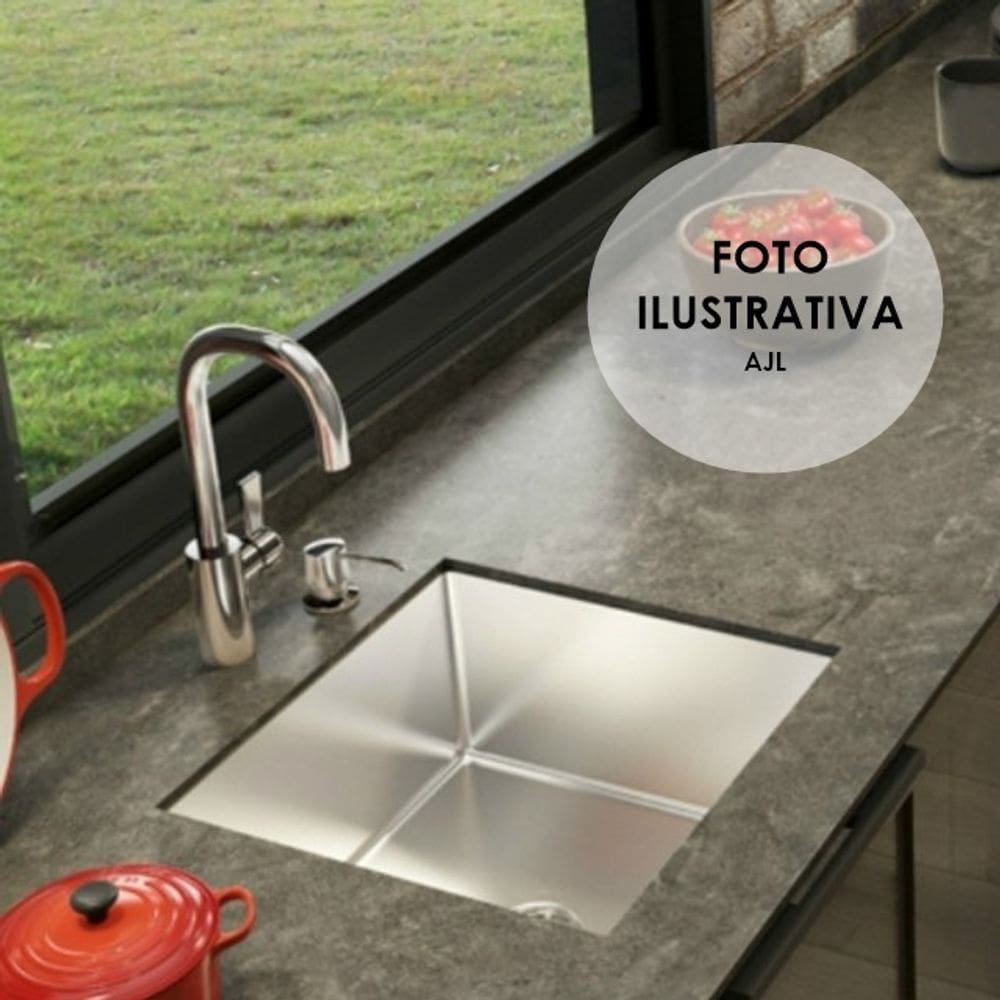 Cuba Inox Quadrada Gourmet Com Válvula 35 X 35 Cm Luxo