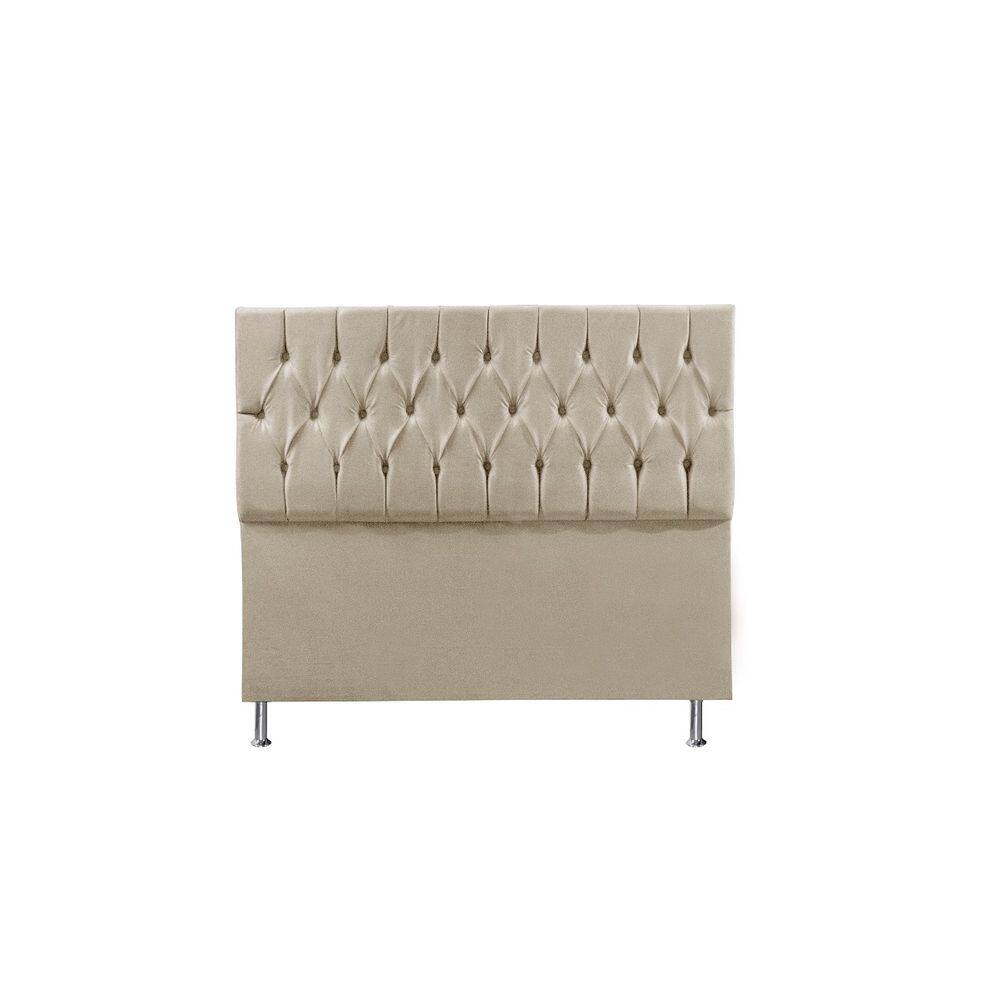 Cabeceira Cama Box Queen Estofada Espanha 160 Cm Suede Bg