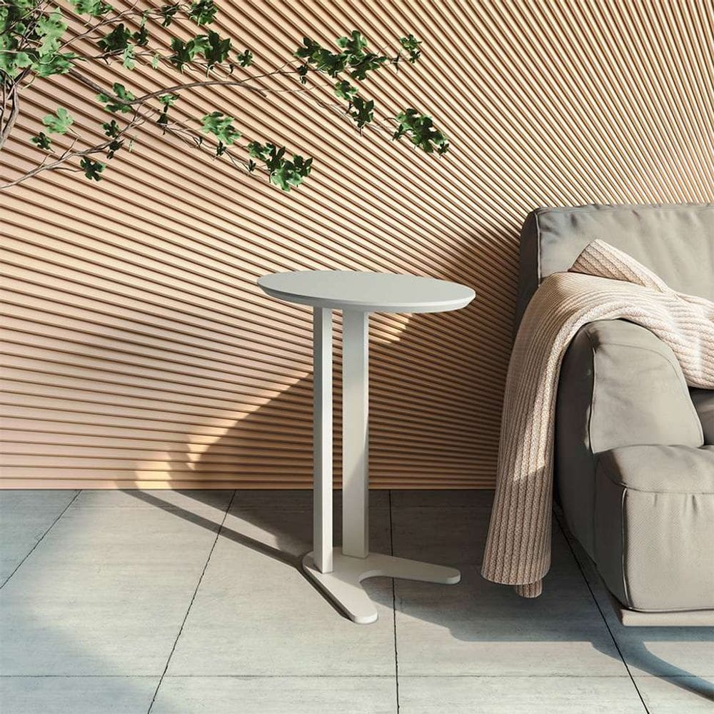 mesa lateral oval simon off white