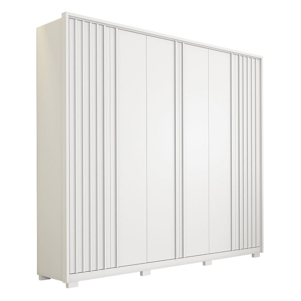 Guarda Roupa Roupeiro 06 Portas 04 Gavetas Apollo 2.7 Branco Caemmun