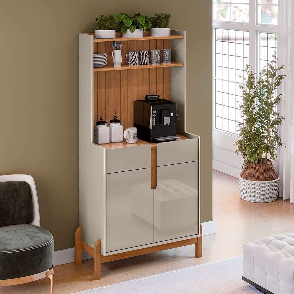 buffet cantinho do café lizz 2 pt 2 gv off white e cedro