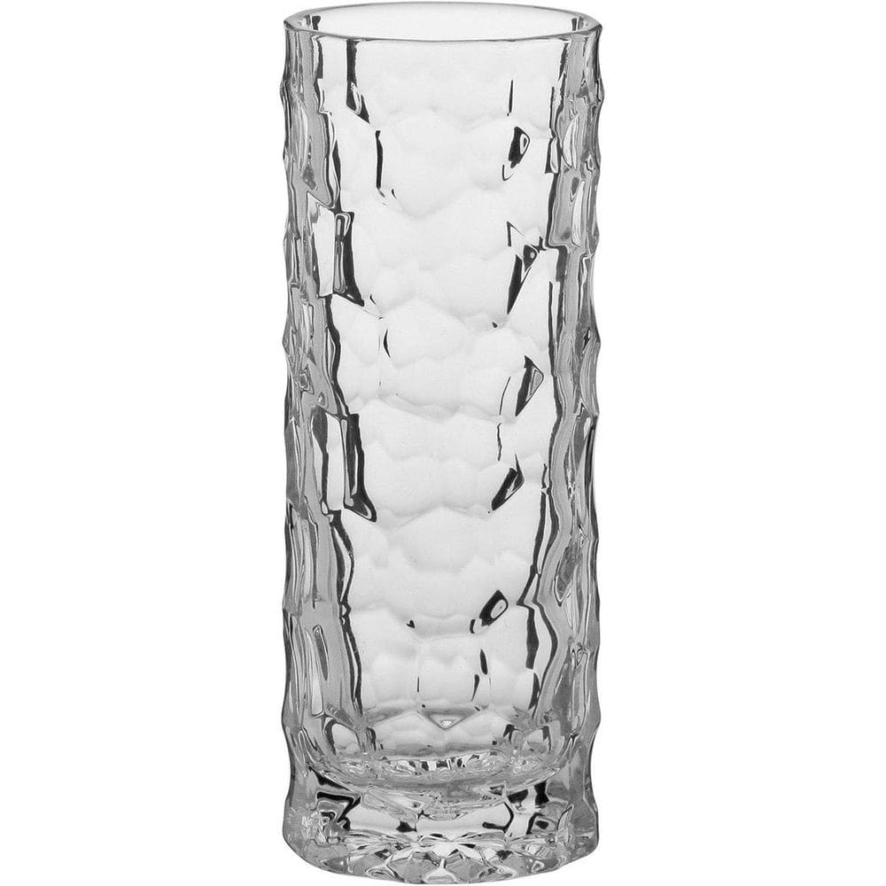 VASO 20x7x7cm VIDRO TRANSPARENTEARENTE DECORATIVO ENFEITE CASA