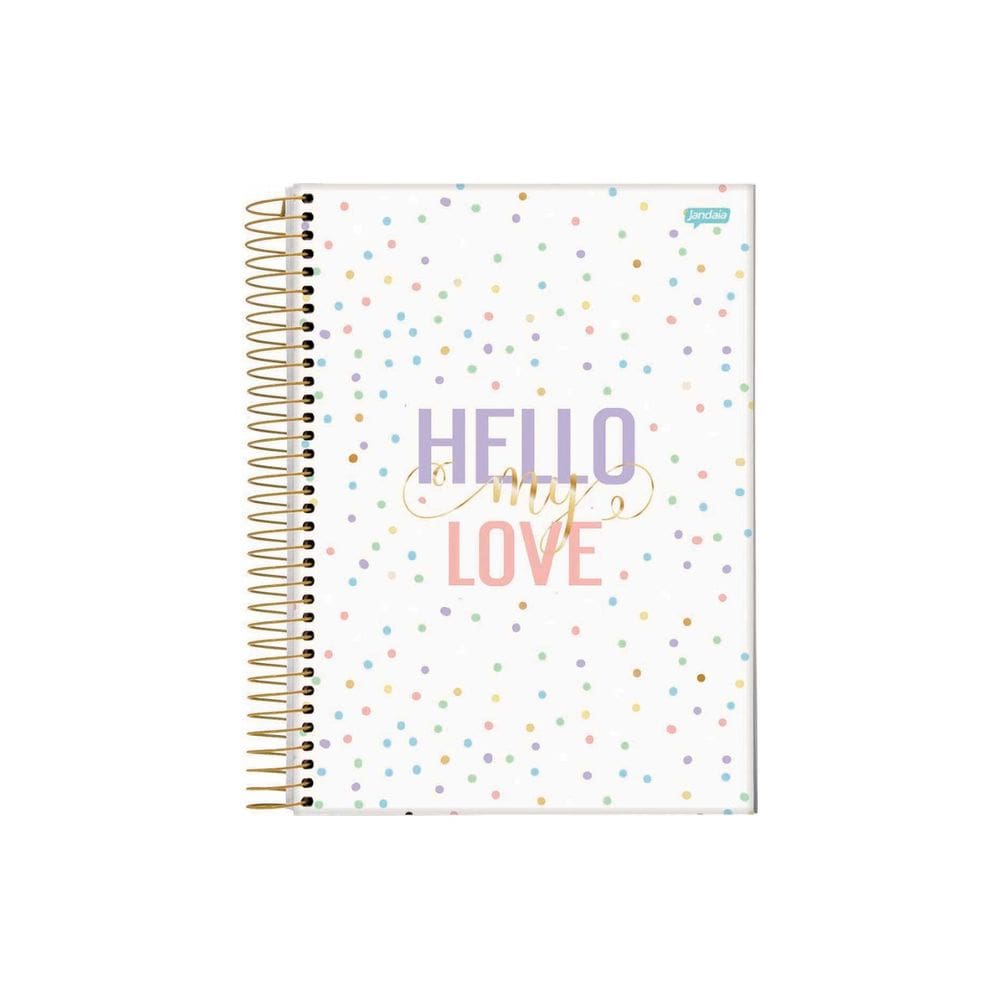Caderno Espiral La Creme Kiss 10 Matérias 160 Folhas