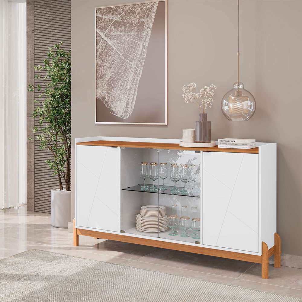 buffet bari 4 pt branco e cedro