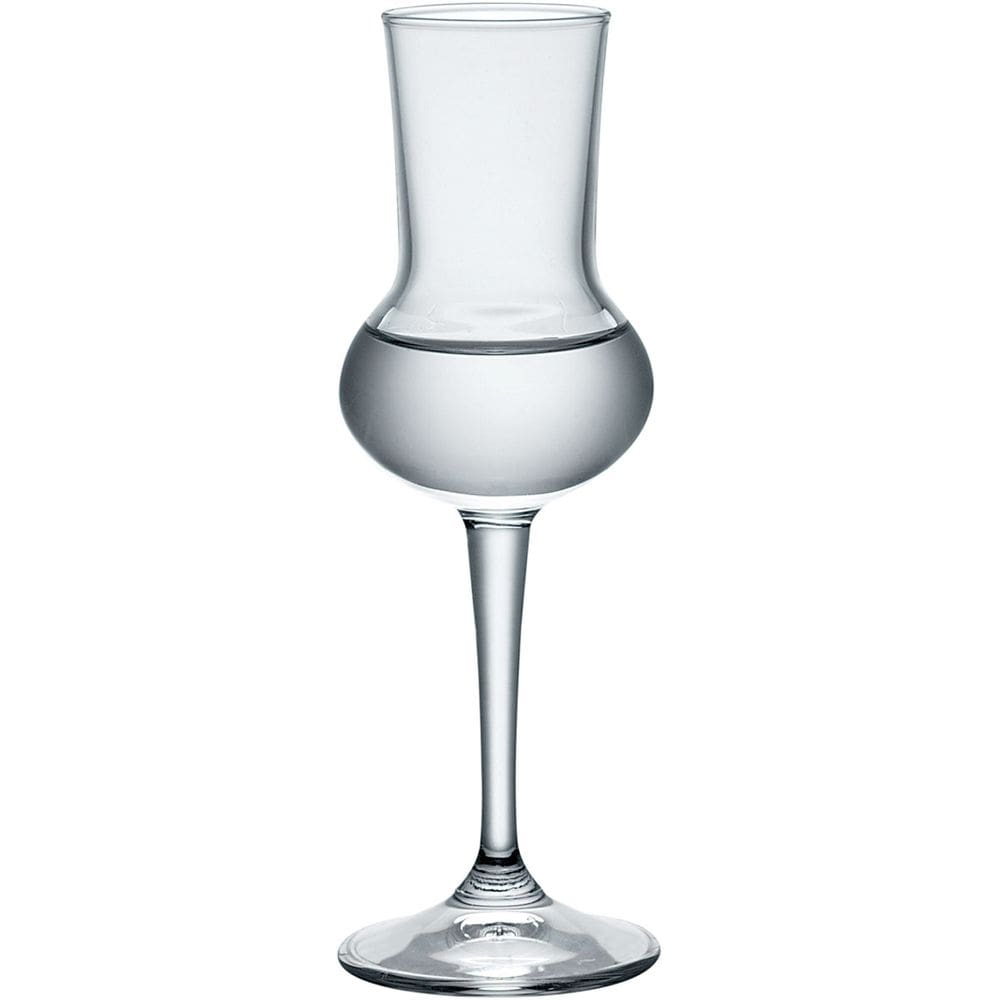 JG 6PÇ TAÇAS GRAPPA BORMIOLI ROCCO RISERVA CRISTAL 80ml 16x5x5cm TRANSPARENTE