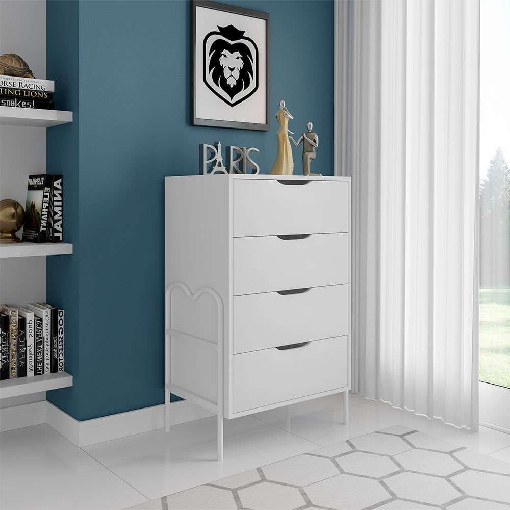 cômoda oasis 4 gv branca
