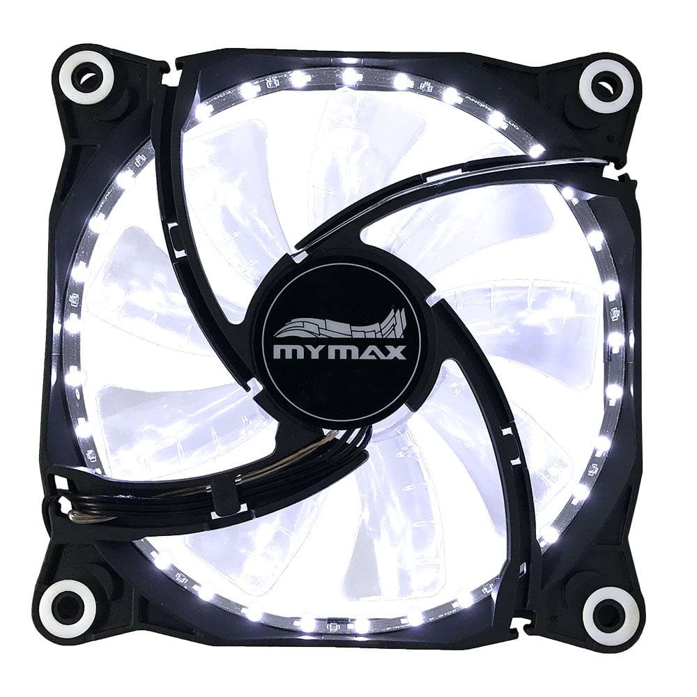 Cooler Fan 120mm Storm II - Preto LED Branco - MYMAX