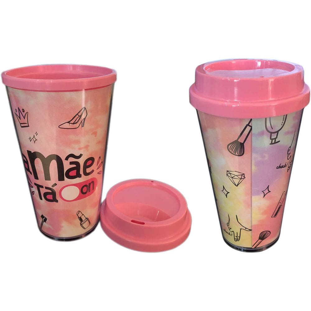 Copo para Café Acrílico Mãe tá on 350 ml