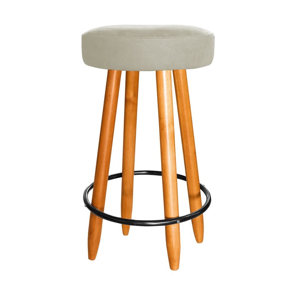 Banqueta 60cm Altura Cozinha Bar Balcão Área Churrasco Bege