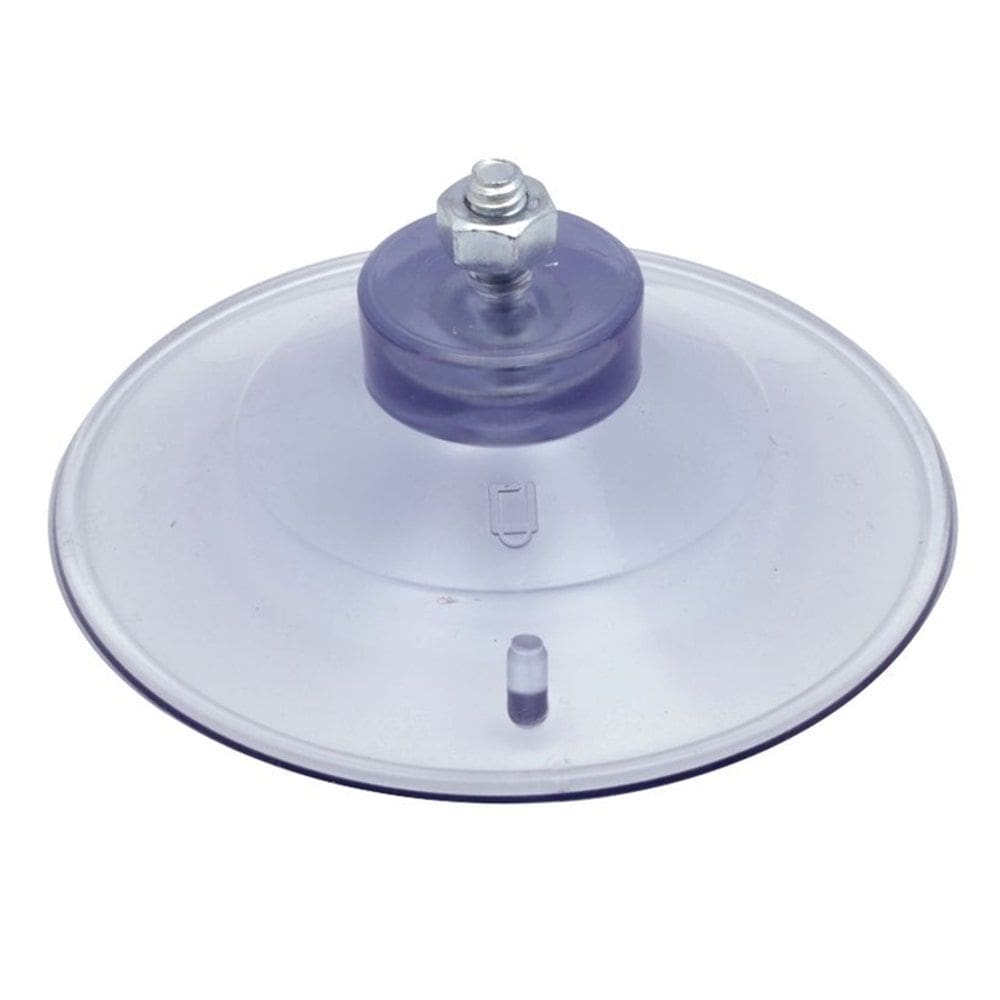 20 Ventosa de 90mm (9 cm) Em PVC Cristal C/ Parafuso e Porca