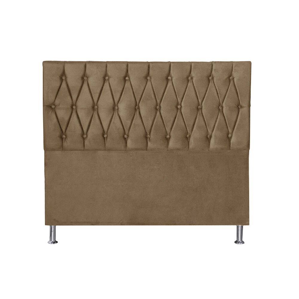 Cabeceira Cama Box King Estofada França 195 Cm Suede Bg