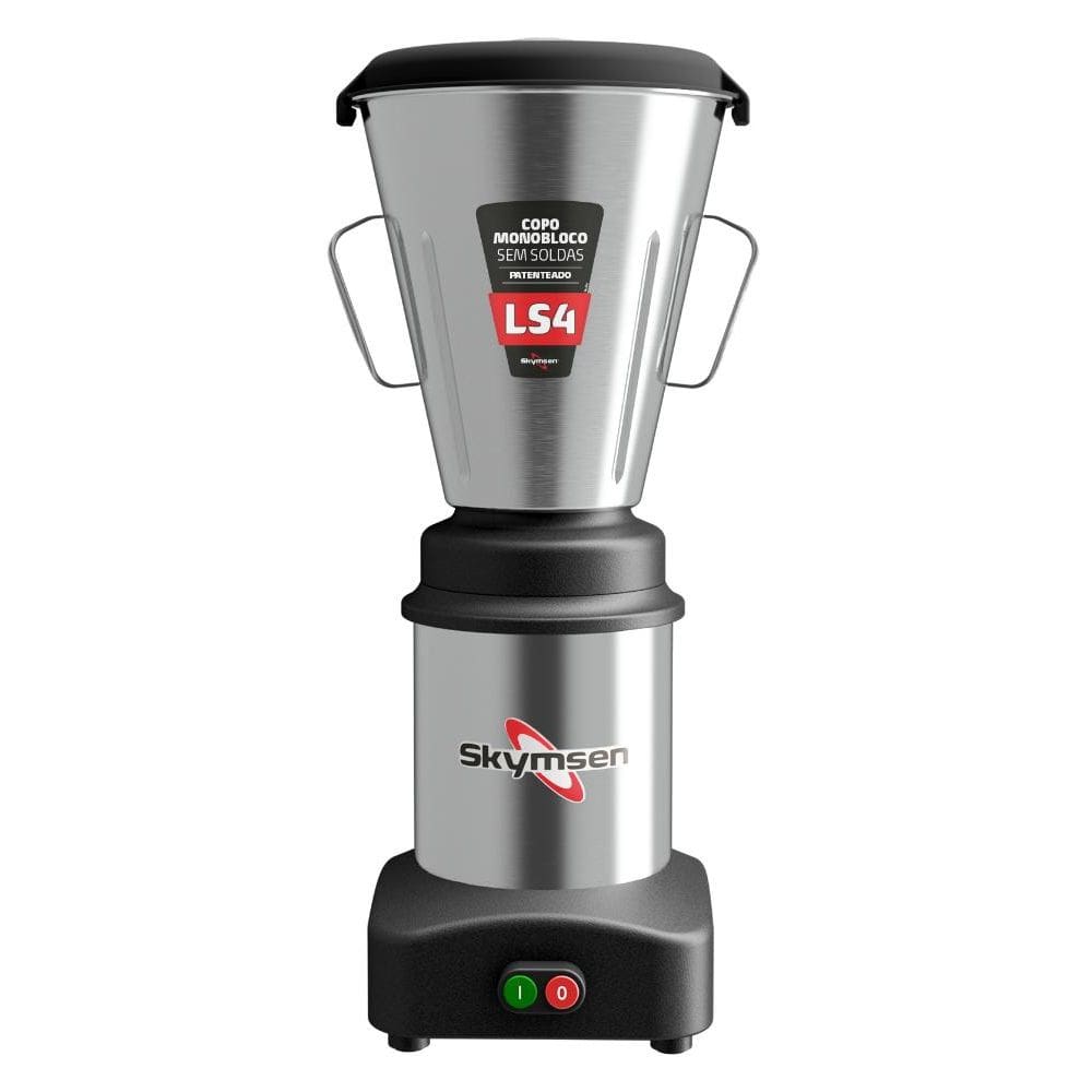 Liquidificador Industrial Inox Baixa Rotação Skymsen 4 Litros LS4