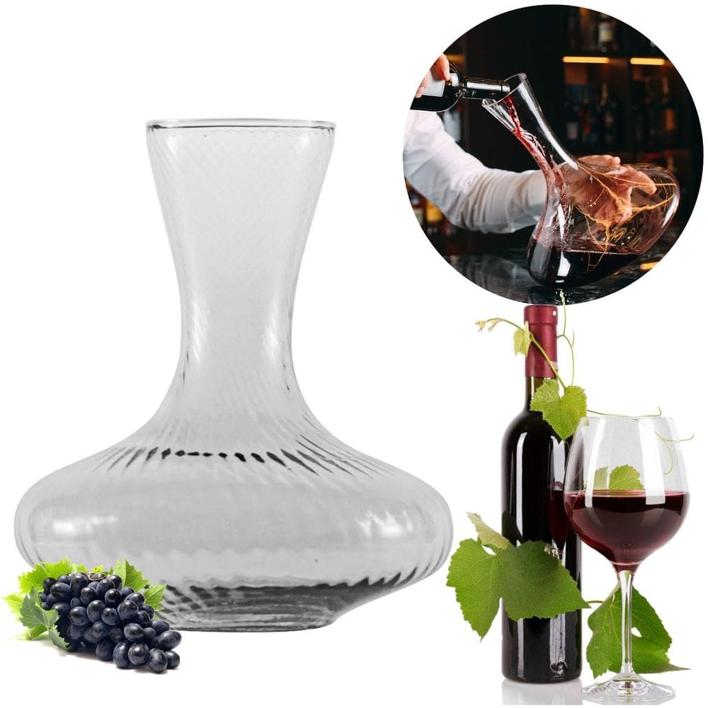Decanter De Vinho Decantador Vidro Recipiente Servir 1 Litro