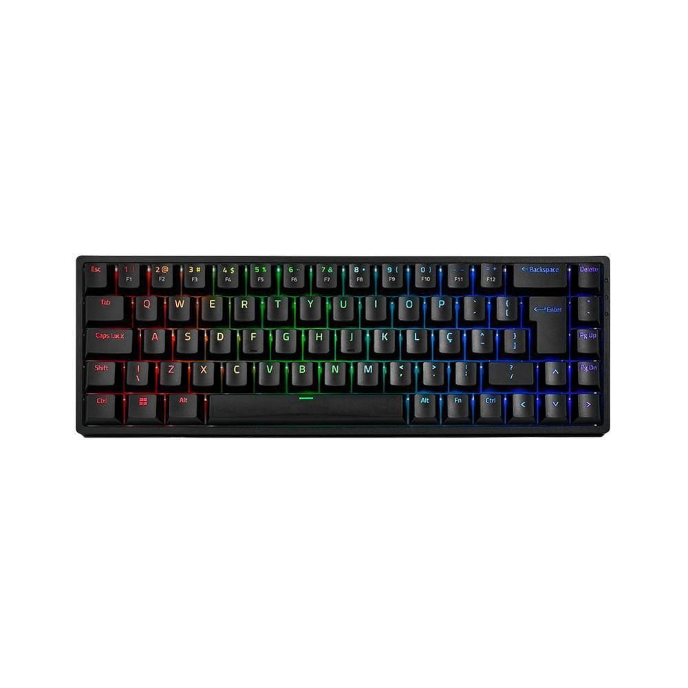 Teclado Mecânico Akko 3068B Plus Preto Switch Blue Abnt2