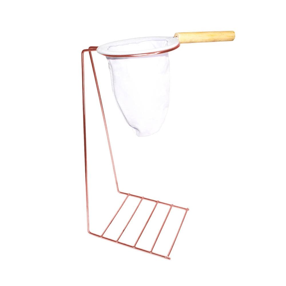Kit Coador de Café + Suporte de Apoio Xicara Caneca - Cobre