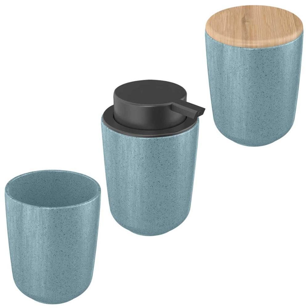 Kit Acessórios Banheiro Porta Sabonete Escova Algodão - OU