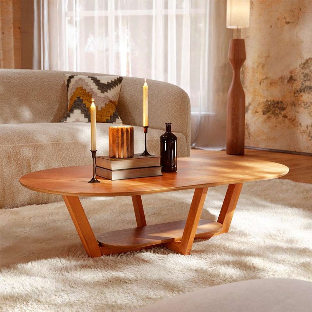 mesa de centro oval elegance nature