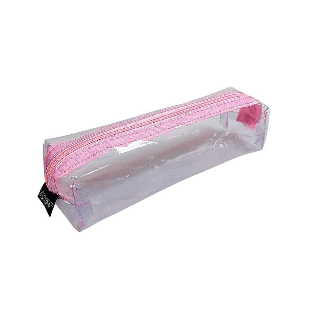 Estojo Escolar Cristal Color Joy PVC Com Zíper Rosa - ACP | Papelaria | Meninas | Colorido