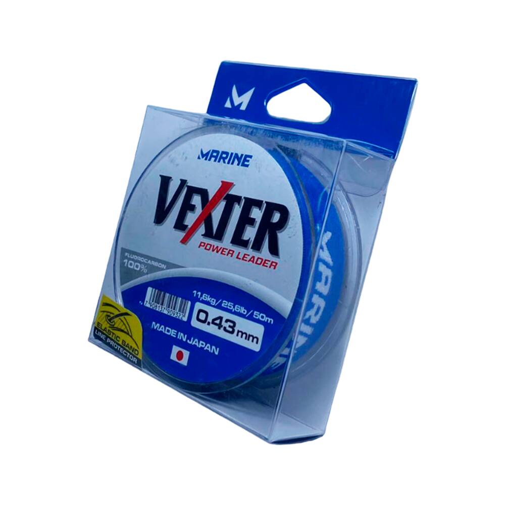 Linha Para Pesca Fluorcarbono Leader Vexter Marine Sports 0.43mm 50m 25,6Lbs