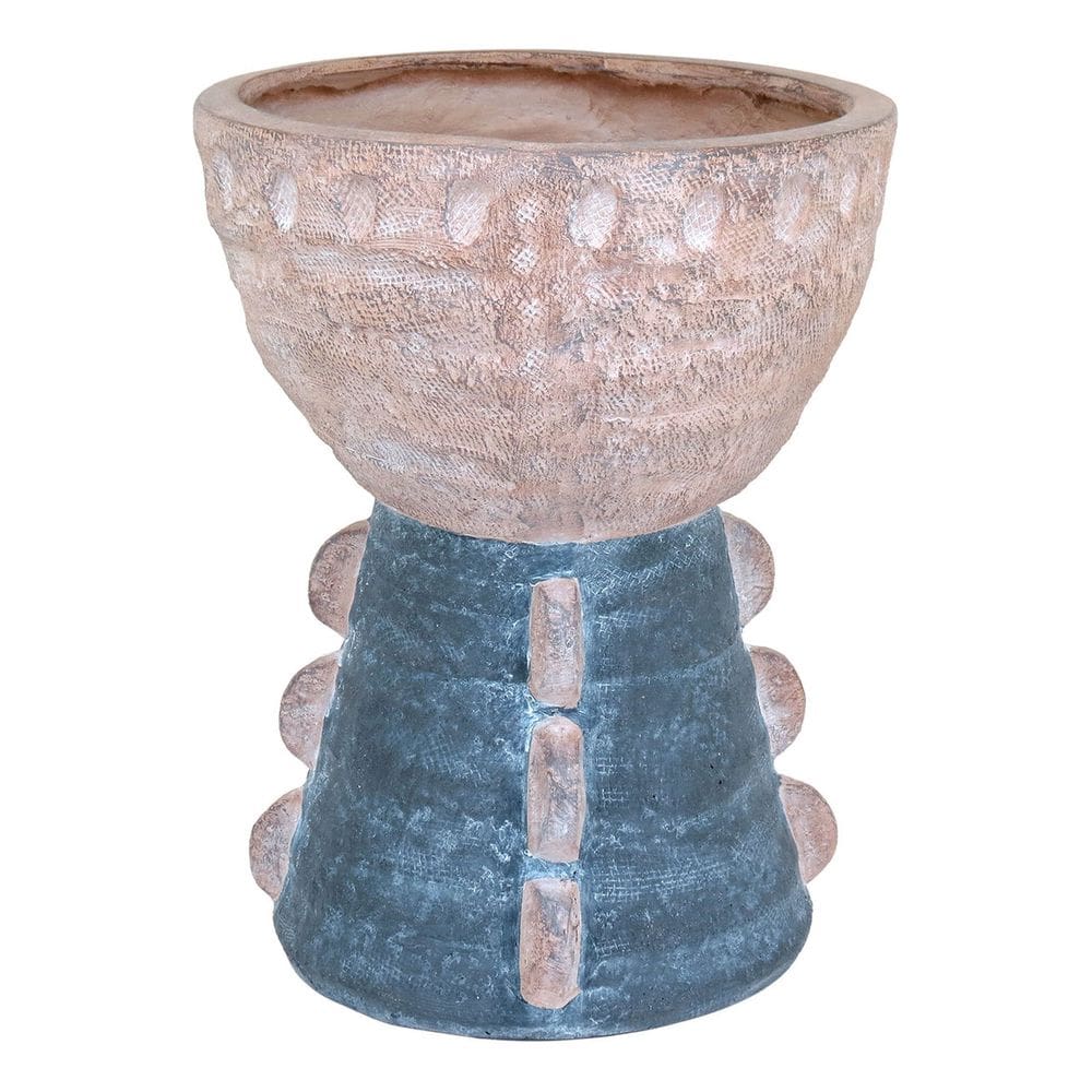 CACHEPÔ RESINA 44x34x34cm CINZA VASO DECORATIVO PLANTA