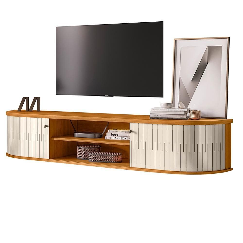 Rack Bancada Suspenso Algarve para TV até 75” - Madetec