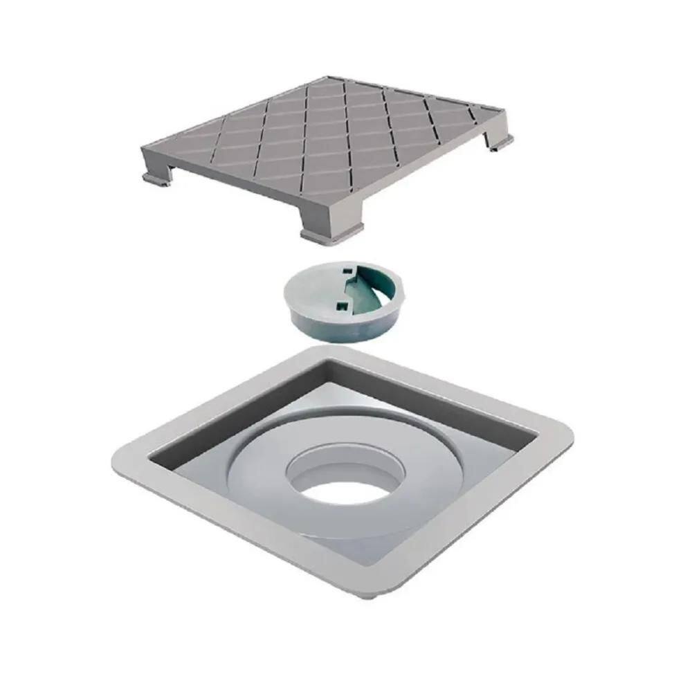 Ralo Quadrado Oculto Novii 10x10cm 7344